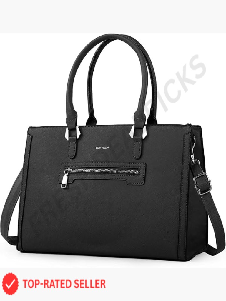 Medium Vegan Leather Satchel Purse Work Bag Tote Laptop Handbag Top Handle
